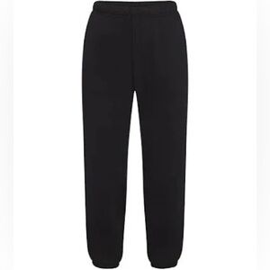 SKIMS Men's Fleece Lounge Tapered Joggers NWT Size XL Washed Onyx Black